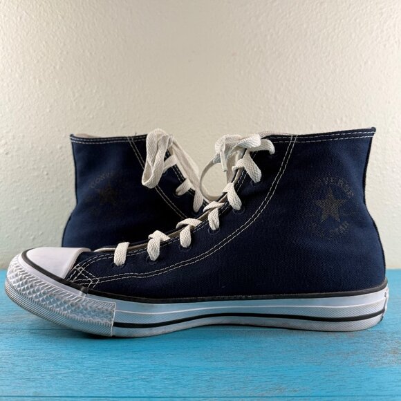 Converse Allstar Renew Blue 'Life's Too Short To Waste' Hi Top Sneakers Sz 8 - Picture 7 of 9